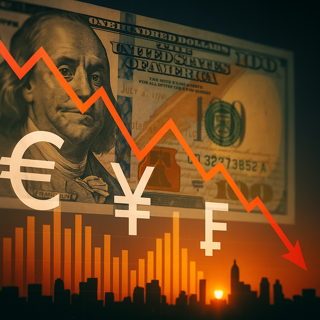 Dolar zyskuje na sile po nowej fali ceł ogłoszonych przez Trumpa