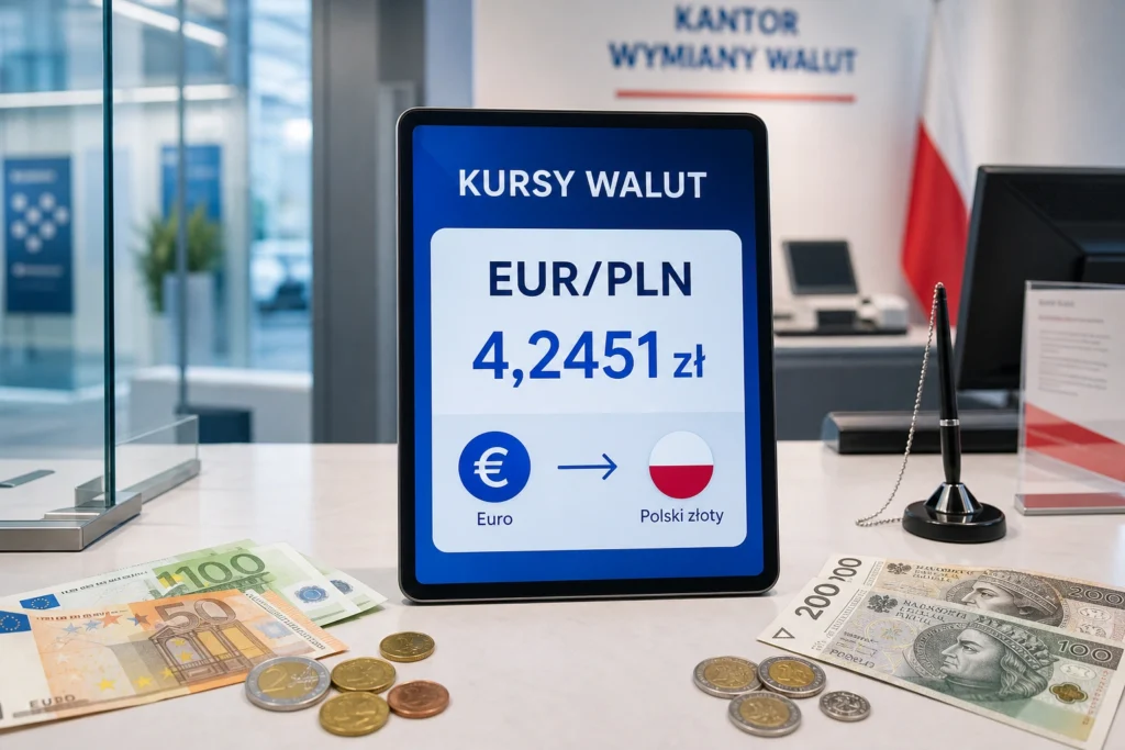 The euro exchange rate is stable despite tensions in the Persian Gulf. EUR/PLN in a sideways trend