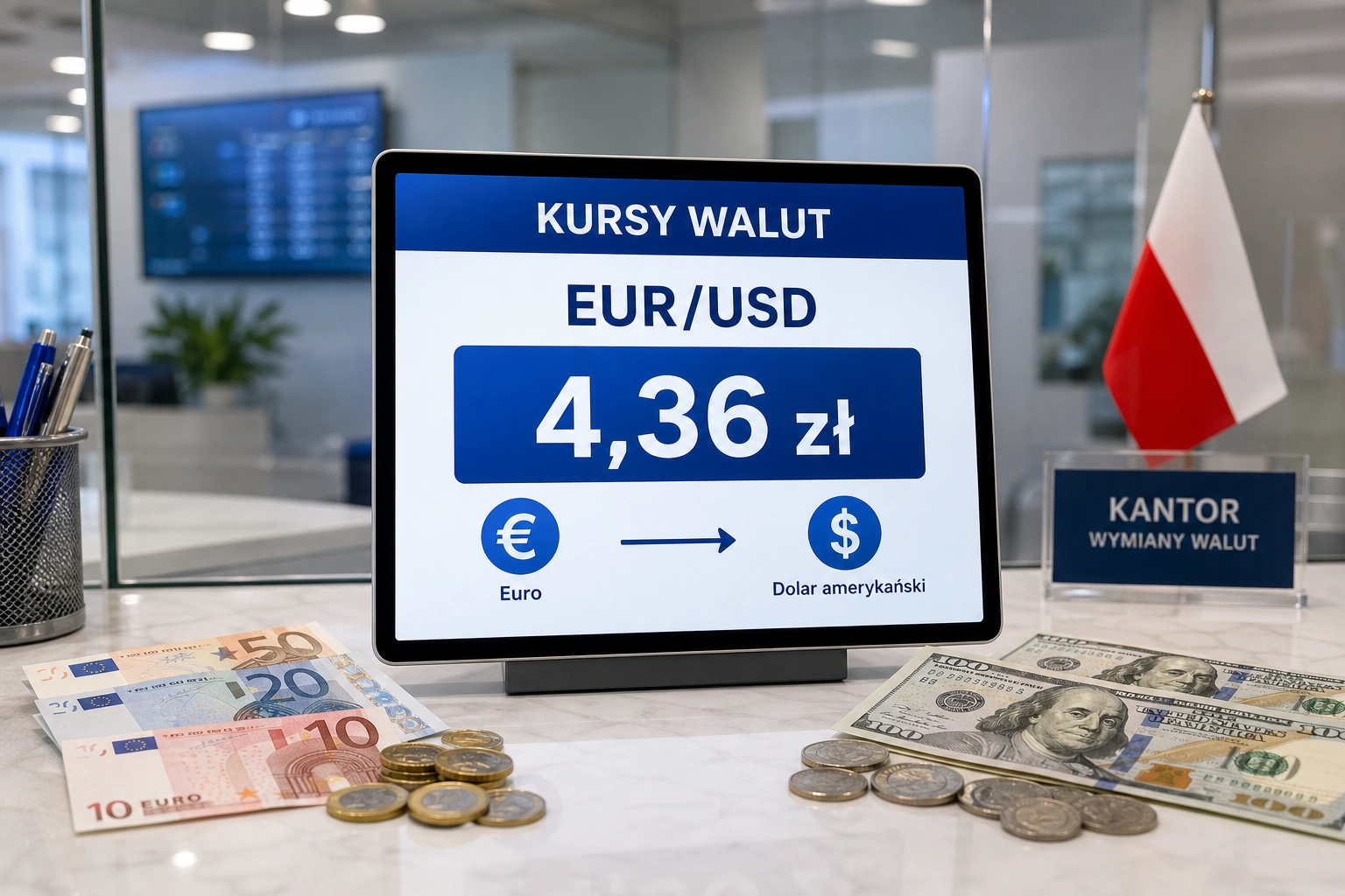 Funt umacnia się do 2-letniego maksimum, euro lekko tanieje do 4,36 zł