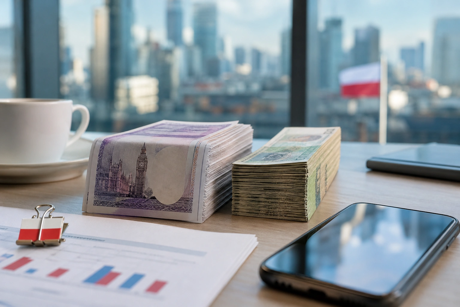 Funt bije nowe szczyty, złoty stabilny wobec euro i dolara