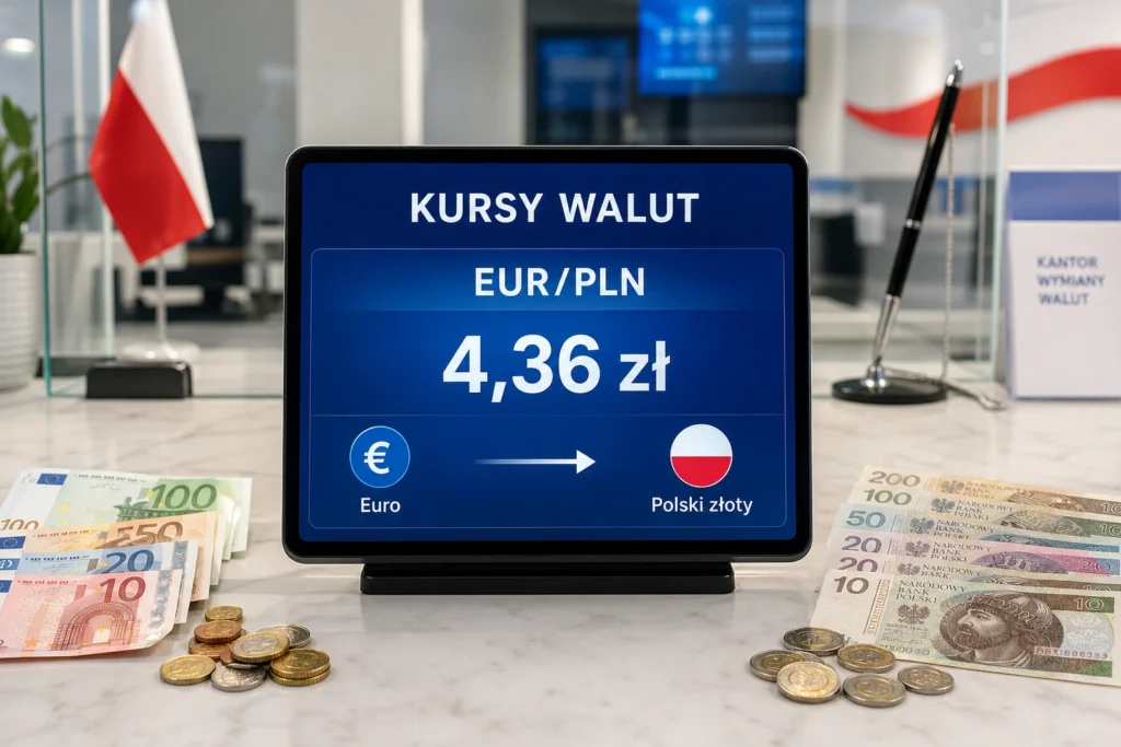 Kurs euro rośnie do 4,36 zł. Droga ropa osłabia złotego